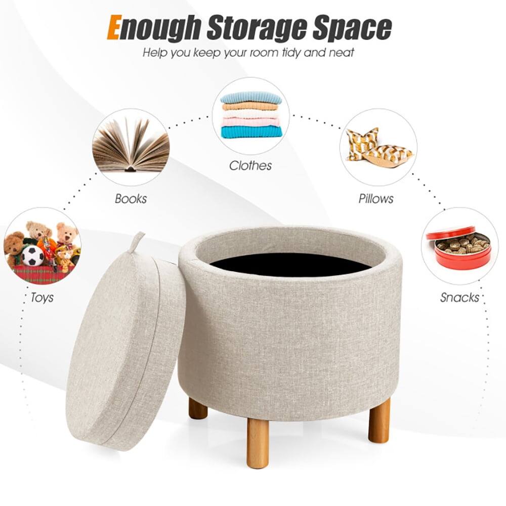 Enough Storage Space  
Help you keep your room tidy and neat  

- Clothes  
- Books  
- Pillows  
- Toys  
- Snacks