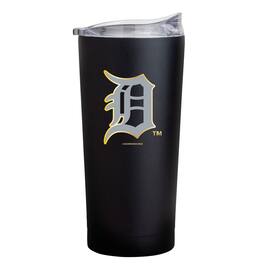 Logo Brands - Detroit Tigers Black Foil 20oz. Powder Coat Tumbler - Multicolor