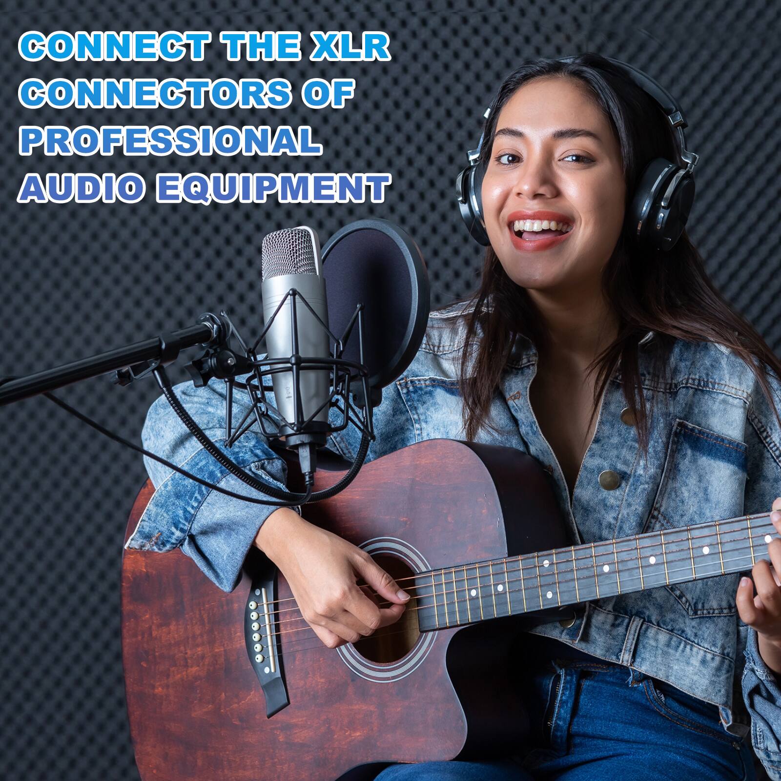 CONNECT THE XLR CONNECTORS OF PROFESSIONAL AUDIO EQUIPMENT