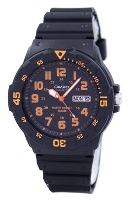 Casio - Quartz Analog Dial MRW-200H-4BVDF Mens Watch Dial 100M - Black