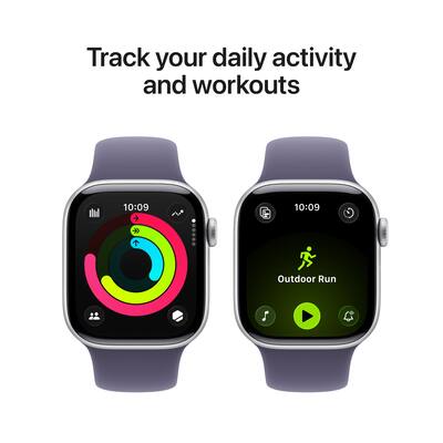 Apple Watch Series 11 (GPS) 42mm Silver Aluminum Case with Purple Apple Watch Series 11 (GPS) 42mm Silver Aluminum Case with Purple