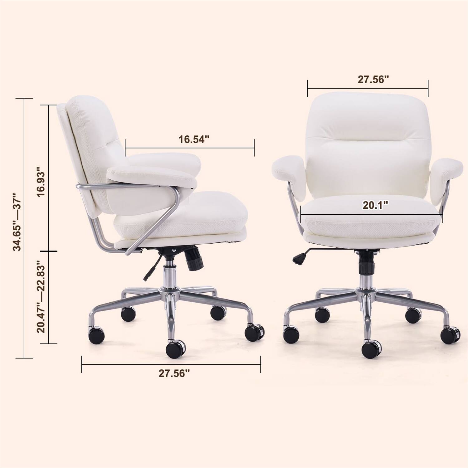 27.56" 16.54" 34.65"-37" 16.93" 20.47"-22.83" 27.56" 20.1"