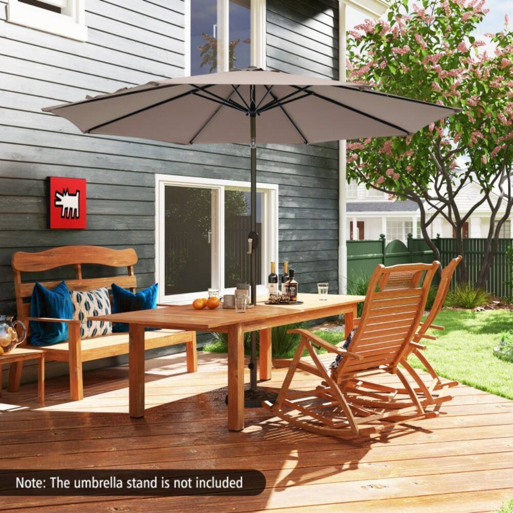 Note: The umbrella stand is not included