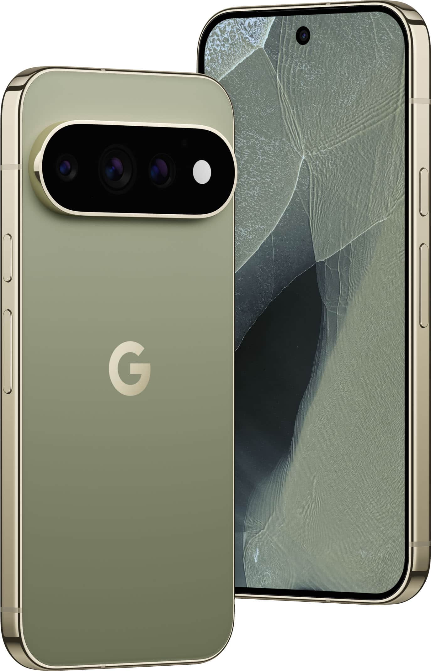 Front. Google - Pixel 11 Pro 512GB (Unlocked) - Olive.