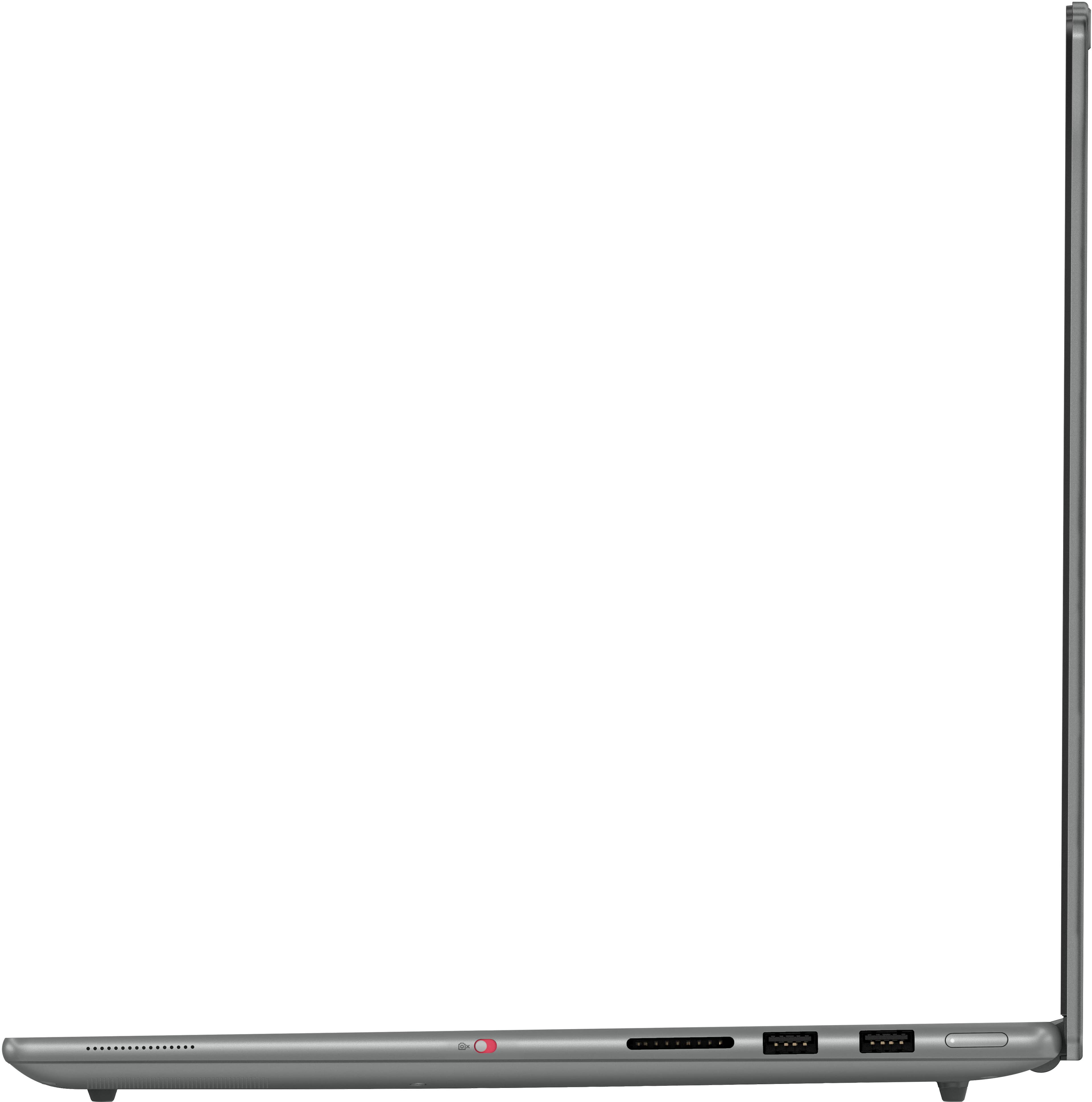 Alt View 10. Lenovo - Yoga Pro 9i 16" 2.8K OLED Touchscreen Laptop - Intel Core Ultra 9 2025 - NVIDIA GeForce RTX 5050 - 32GB RAM - 1TB - Luna Grey.