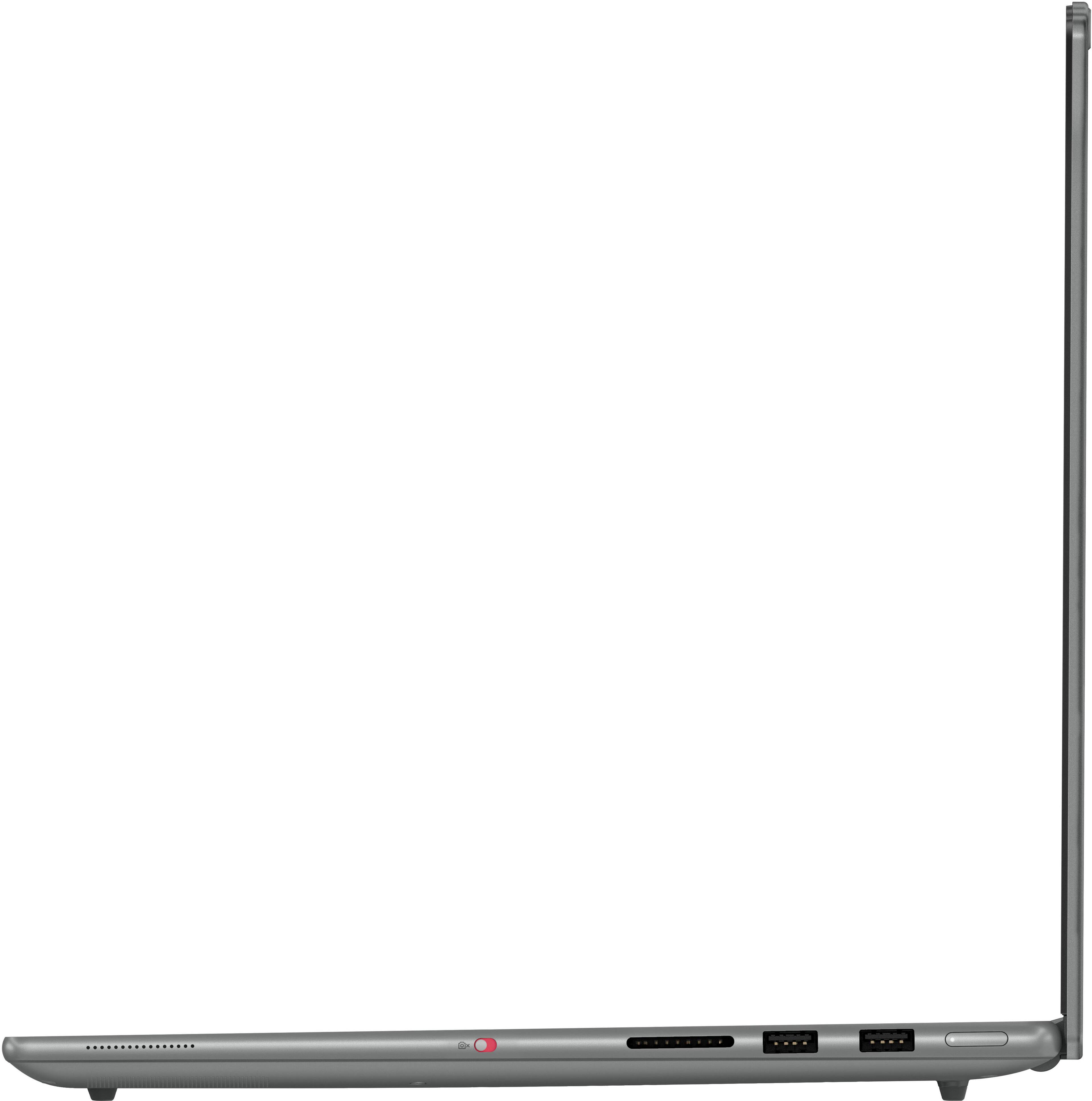 Alt View 10. Lenovo - Yoga Pro 9i 16" 2.8K OLED Touchscreen Laptop - Intel Core Ultra 9 2025 - NVIDIA GeForce RTX 5050 - 32GB RAM - 1TB - Luna Grey.