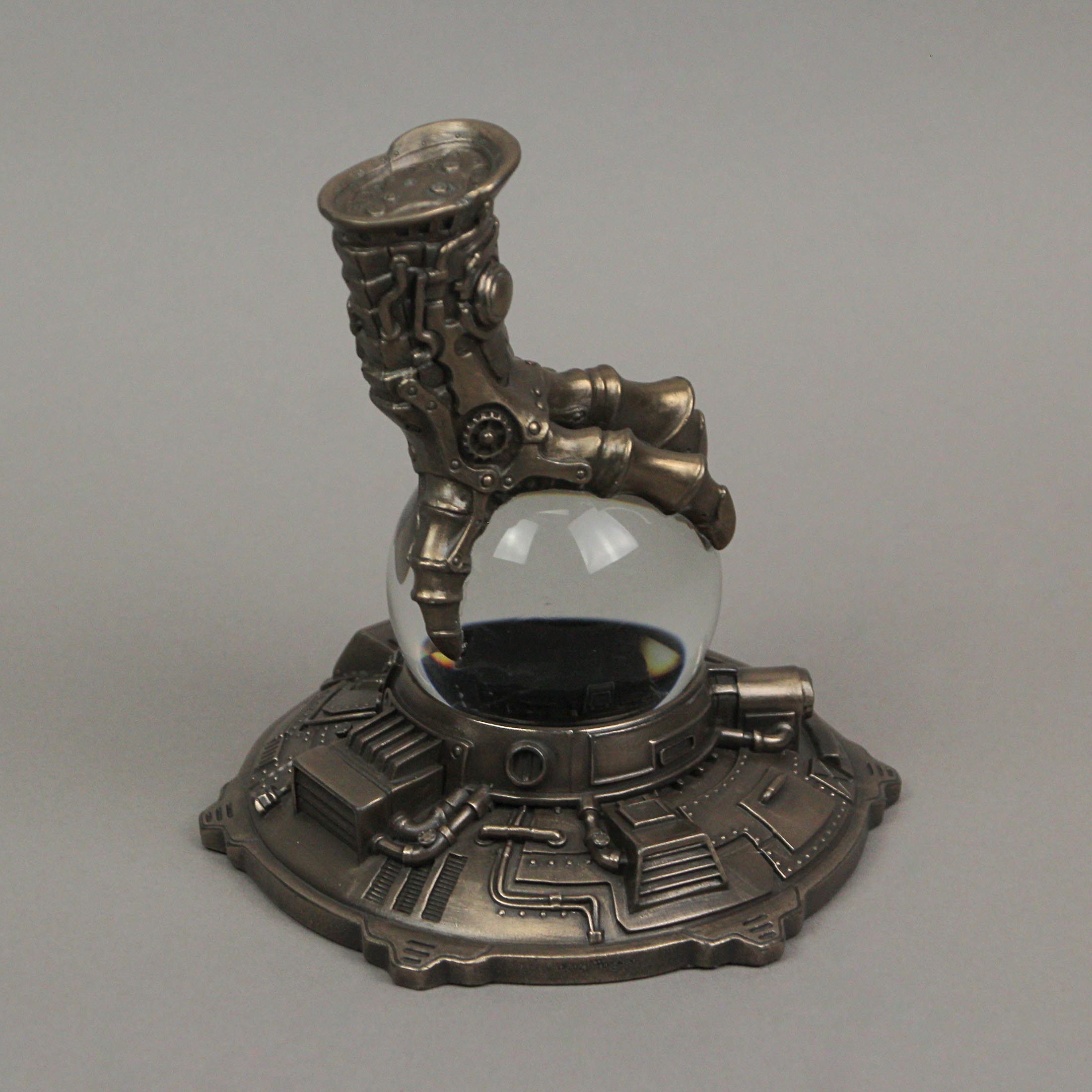 Alt View 2. Veronese Design - Bronze Resin Steampunk Dragon Claw Crystal Ball Statue Decorative Glass Orb Art - Bronze.