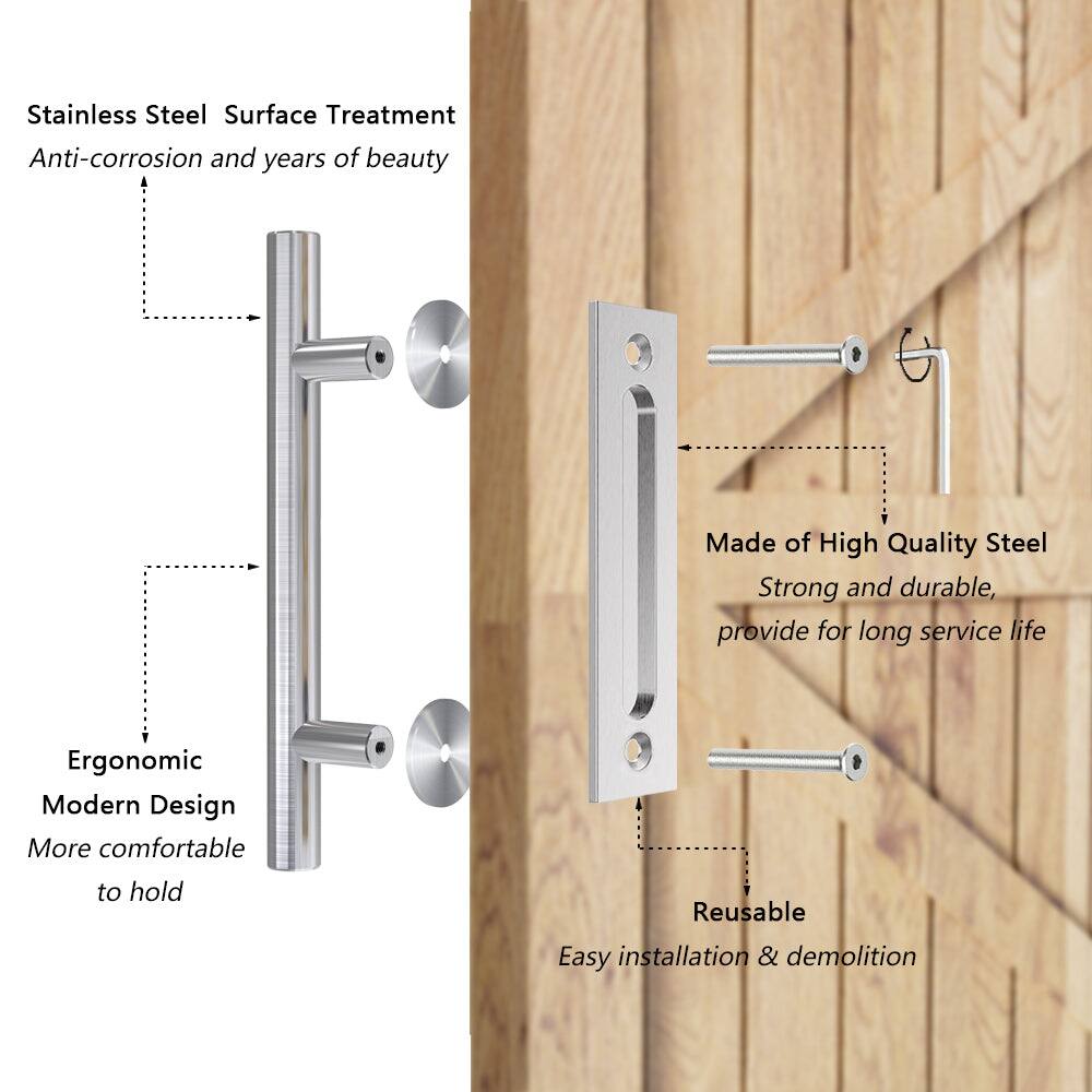 Stainless Steel Surface Treatment  
Anti-corrosion and years of beauty  

Made of High Quality Steel  
Strong and durable, provide for long service life  

Ergonomic Modern Design  
More comfortable to hold  

Reusable  
Easy installation & demolition