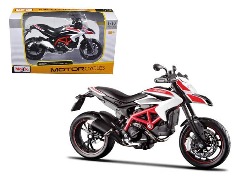 2013 Ducati Hypermotard SP White with Black and Red Stripes 1/12 Diecast Motorcycle Model by Maisto price history on PriceWatchPro