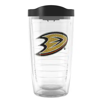 Front. Tervis - Anaheim Ducks 16oz. Emblem Classic Tumbler - Multicolor.