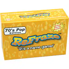 Great Party Pop Game! "70's Edition TM ReFrazo game!" "It's a name game!"