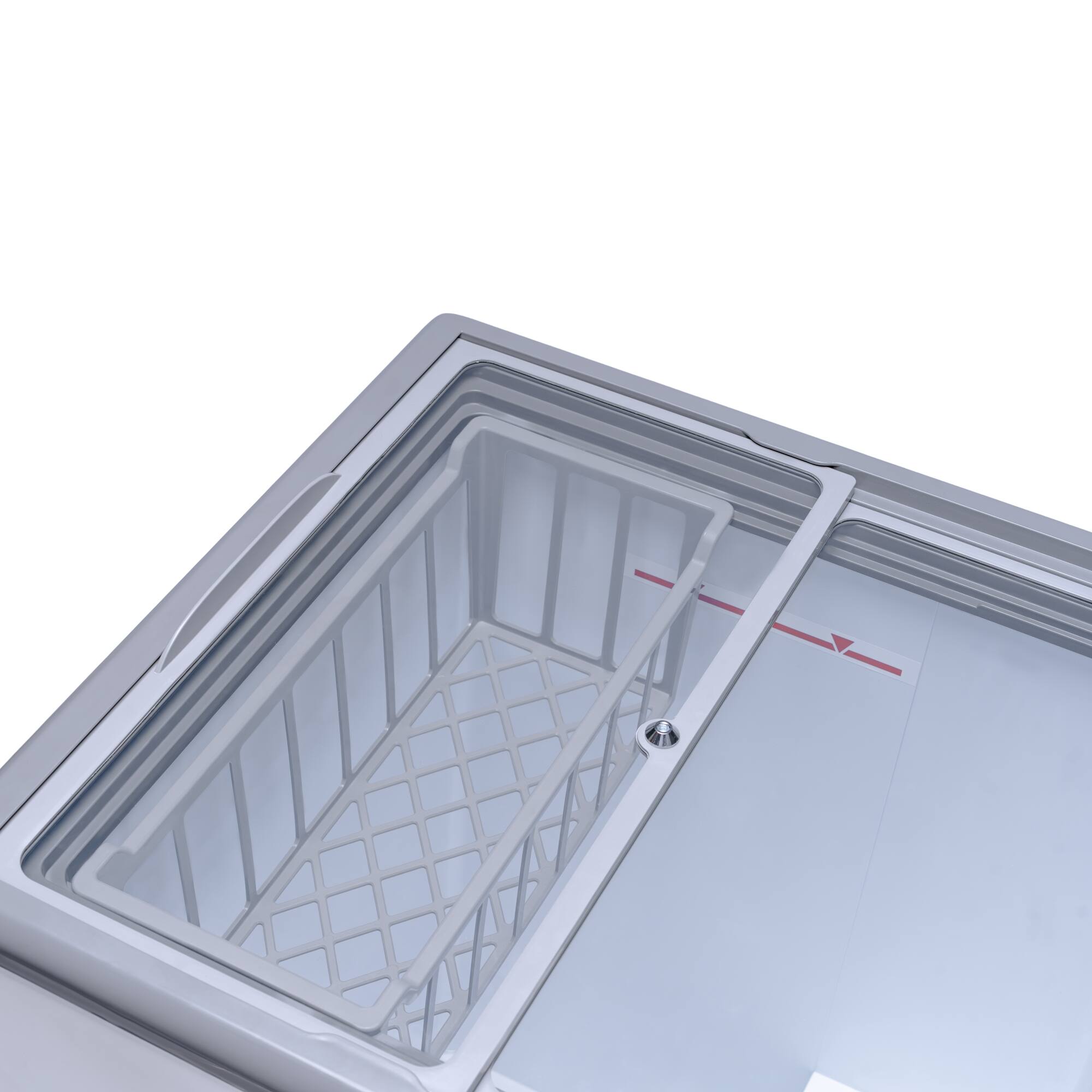 Alt View 5. Koolmore - 24 in. Commercial Flat Top Ice Cream Display Freezer, 5 Cu. Ft. in White (KM-ICD-5C) - White.