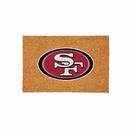 Evergreen Enterprises - San Francisco 49ers 24" x 36" Outdoor Team Logo Coir Mat - Brown