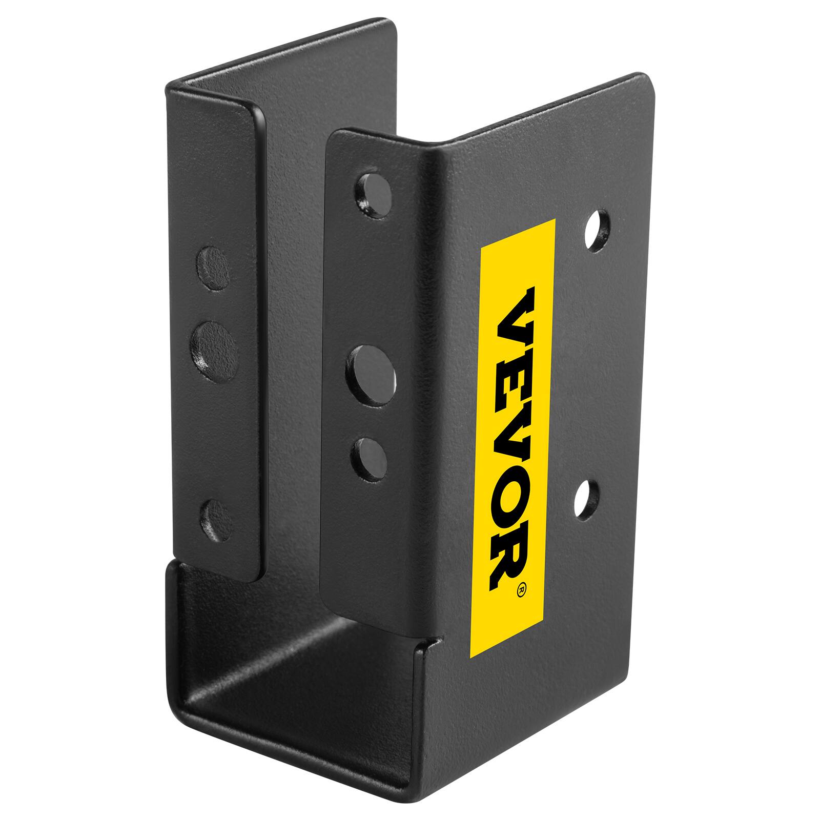 Alt View 5. VEVOR - Concealed Joist Hanger, 2"x4" Outdoor Accent Concealed-Flange,Pack of 24 Concealed Joist Bracket,Q235 Steel Plate Powder - Black.