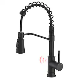 Single Handle Touchless Pull Down Sprayer Kitchen Faucet with Water Supply Hose