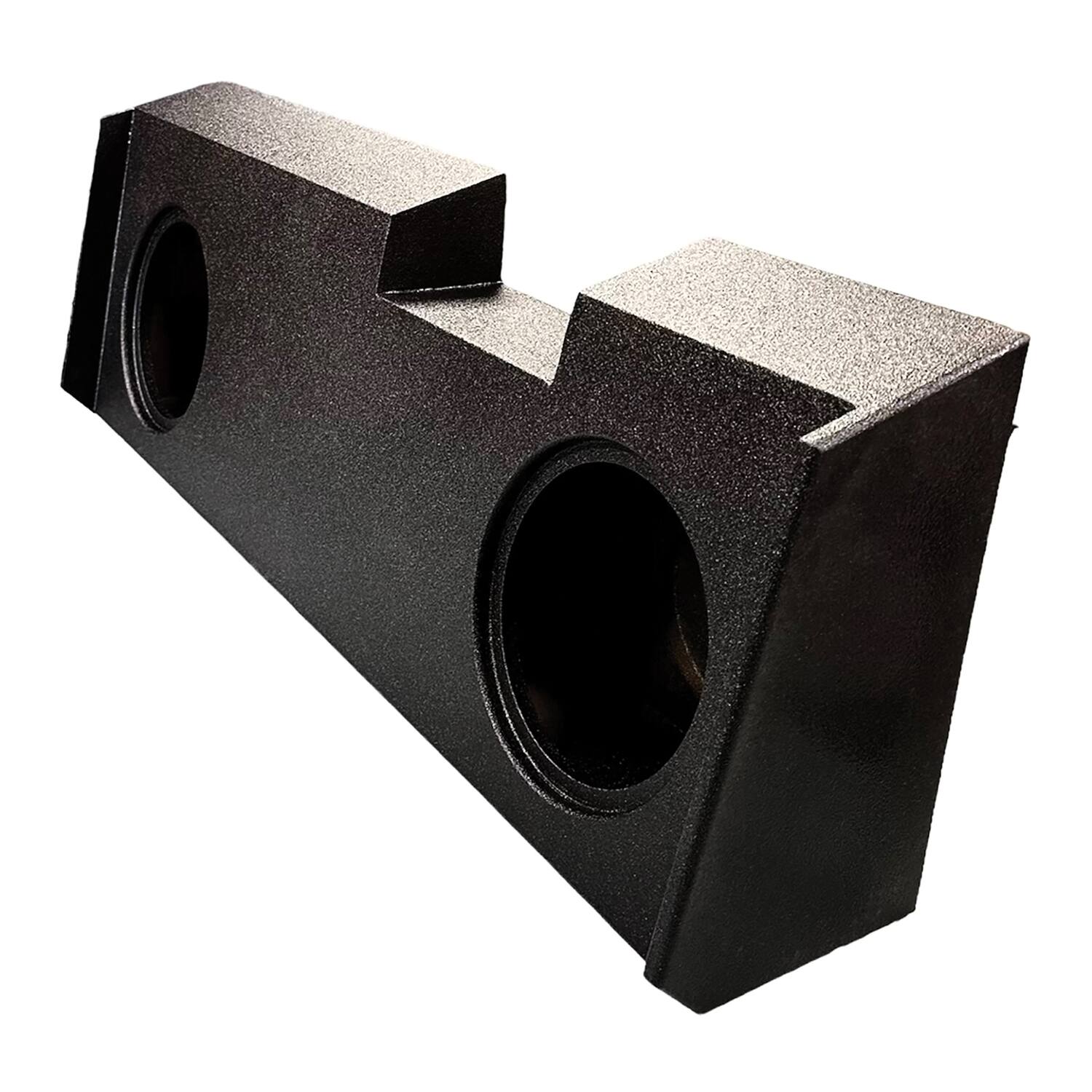 Left. King Boxes - King Boxes 10-in. Double-speaker Black Sprayed Enclosure For Chevy Silverado/gmc Sierra 2019 Through 2022 Crew Cabs - black.