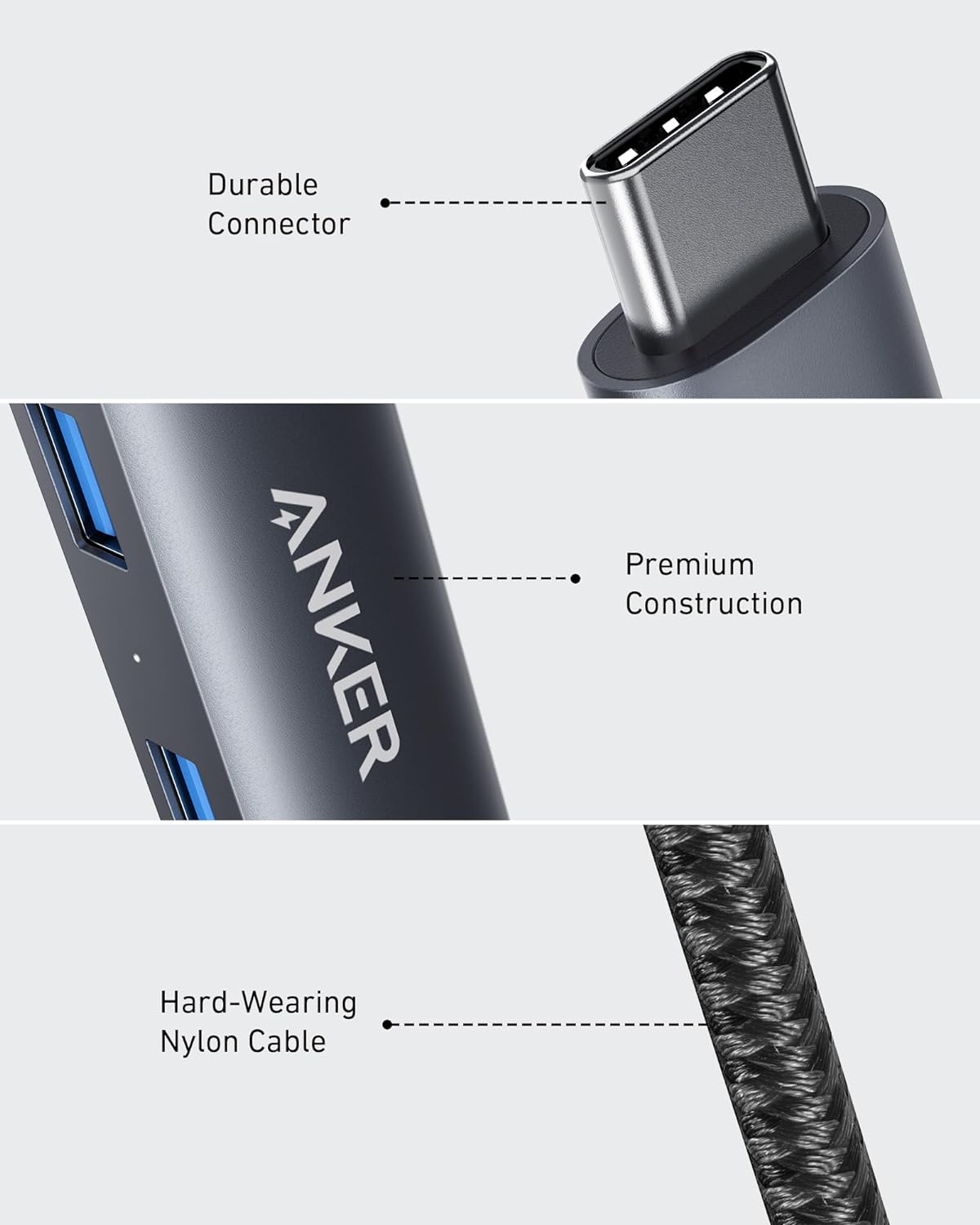 - Durable Connector
- Premium Construction
- Hard-Wearing Nylon Cable