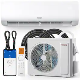 Tosot - 24,000 BTU Mini-Split Heat Pump Air Conditioner, 230V, 19 SEER2, Wifi-Enabled Ductless Inverter, Cosmo Series - White