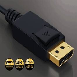 Sanoxy - 15ft Gold Plated DisplayPort to VGA Male to Male Cable 28AWG - Black