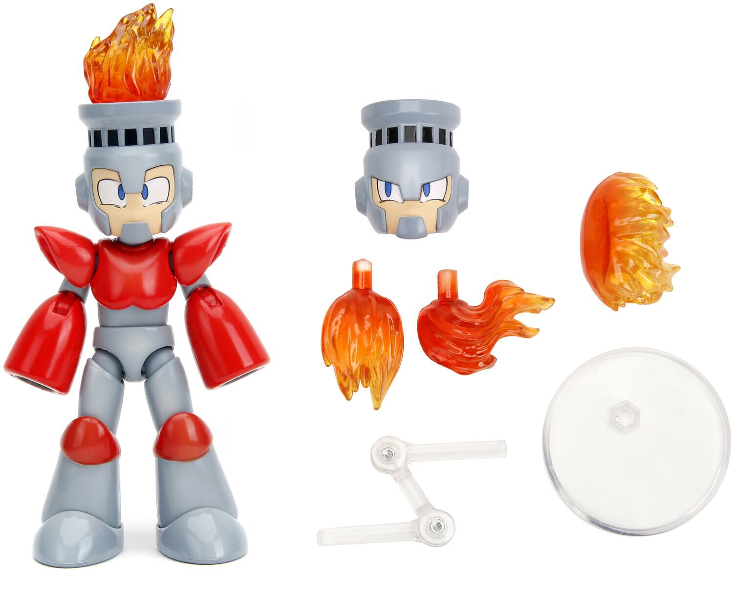 Alt View 1. Jada Toys - Jada Toys - MegaMan - 4.5 Fire Man   - Collectibles - Multicolor.