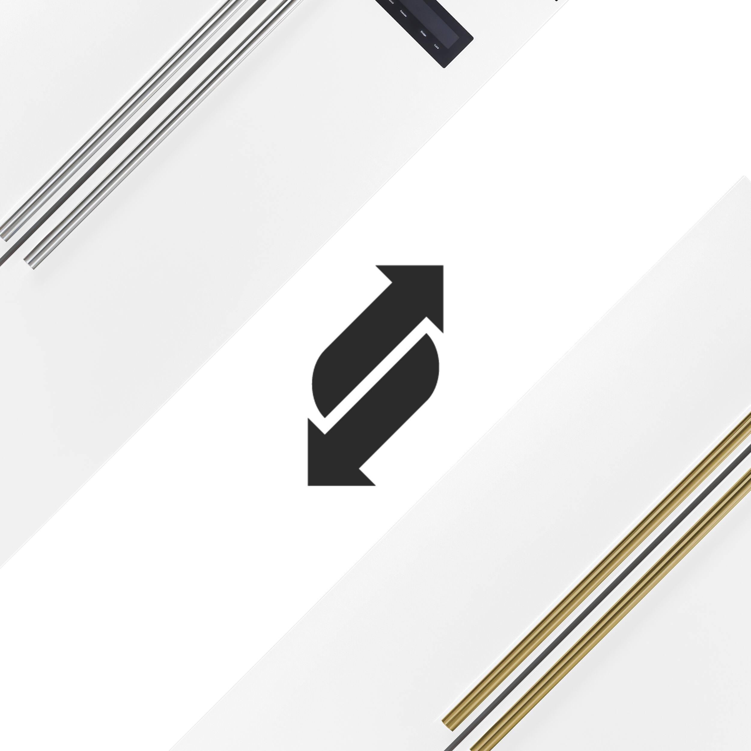 Alt View 12. Forno Appliances - Salerno 15.6 Cu. Ft. Freestanding Counter-Depth Side-by-Side Refrigerator with Customizable Handles in Antique Brass - White.