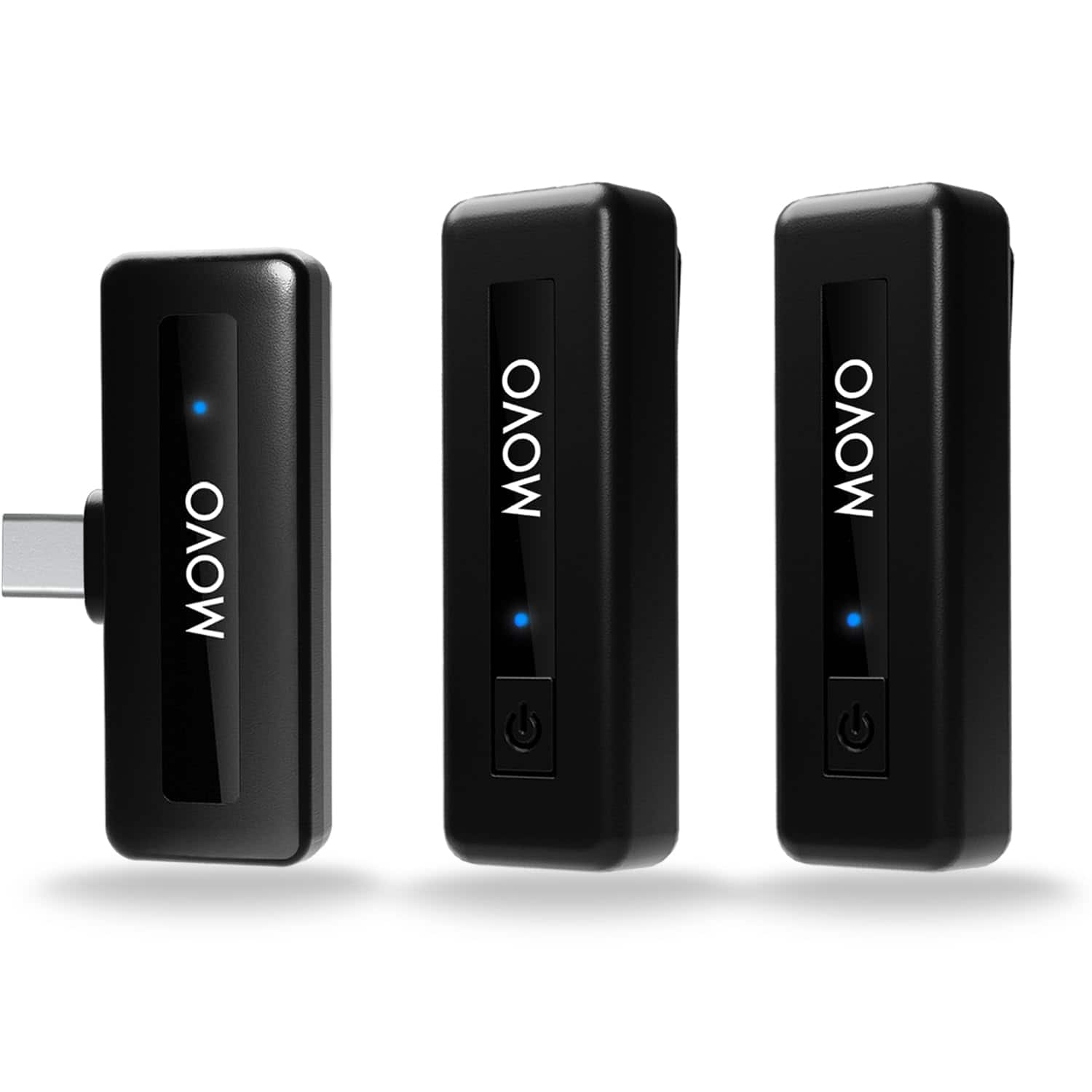 MOVO - Wireless Mini UC Duo - Ultracompact Rechargeable Wireless Lavalier Microphone System for Android