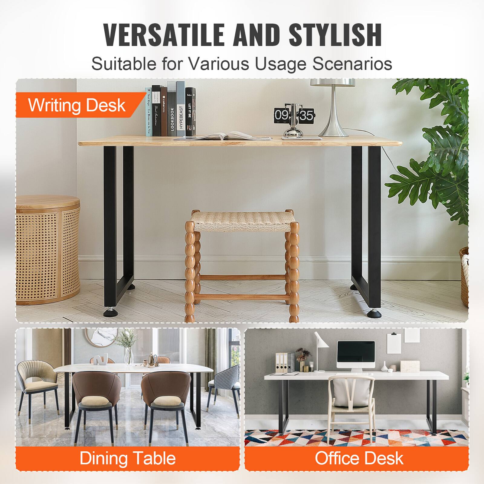 VERSATILE AND STYLISH Suitable for Various Usage Scenarios Writing Desk Dining Table Office Desk