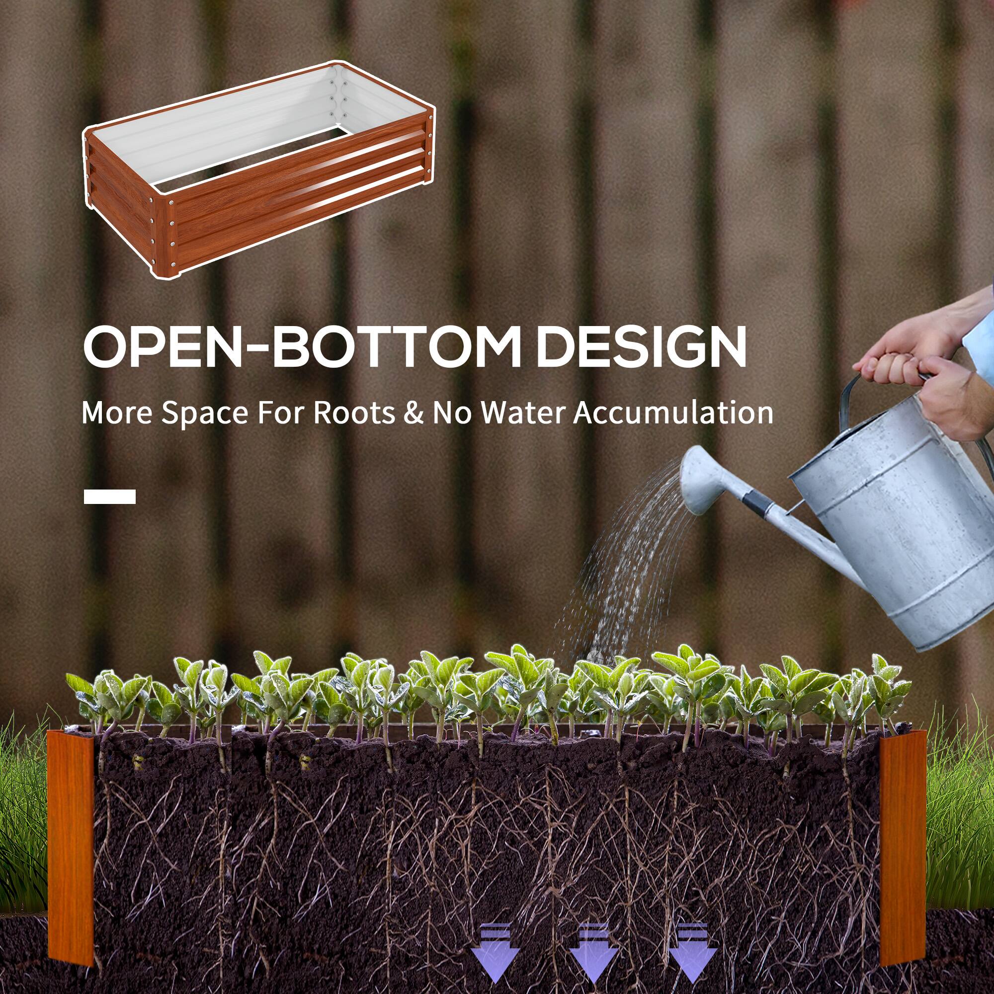 OPEN-BOTTOM DESIGN: More Space For Roots & No Water Accumulation