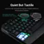 Quiet But Tactile Keys are designed for longevity and durability, delivering precise tactile feedback. Key stroke: 4.00.2mm 6mm 10 mm. Key operation force: 557g. F4 Redragon S101 Y Normal Keycap Height. F2 t Z o G $ G 4 F1 R B 0  3 F E > 2 D W C Esc i 1 S Q X A Tab Z Alt Caps Lock.