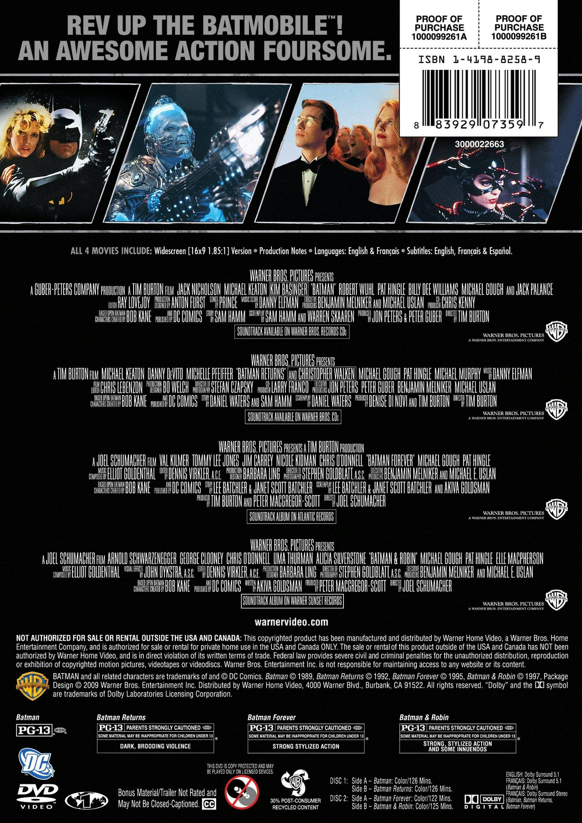 Angle. Batman: The Motion Picture Anthology (DVD Set) [DVD].