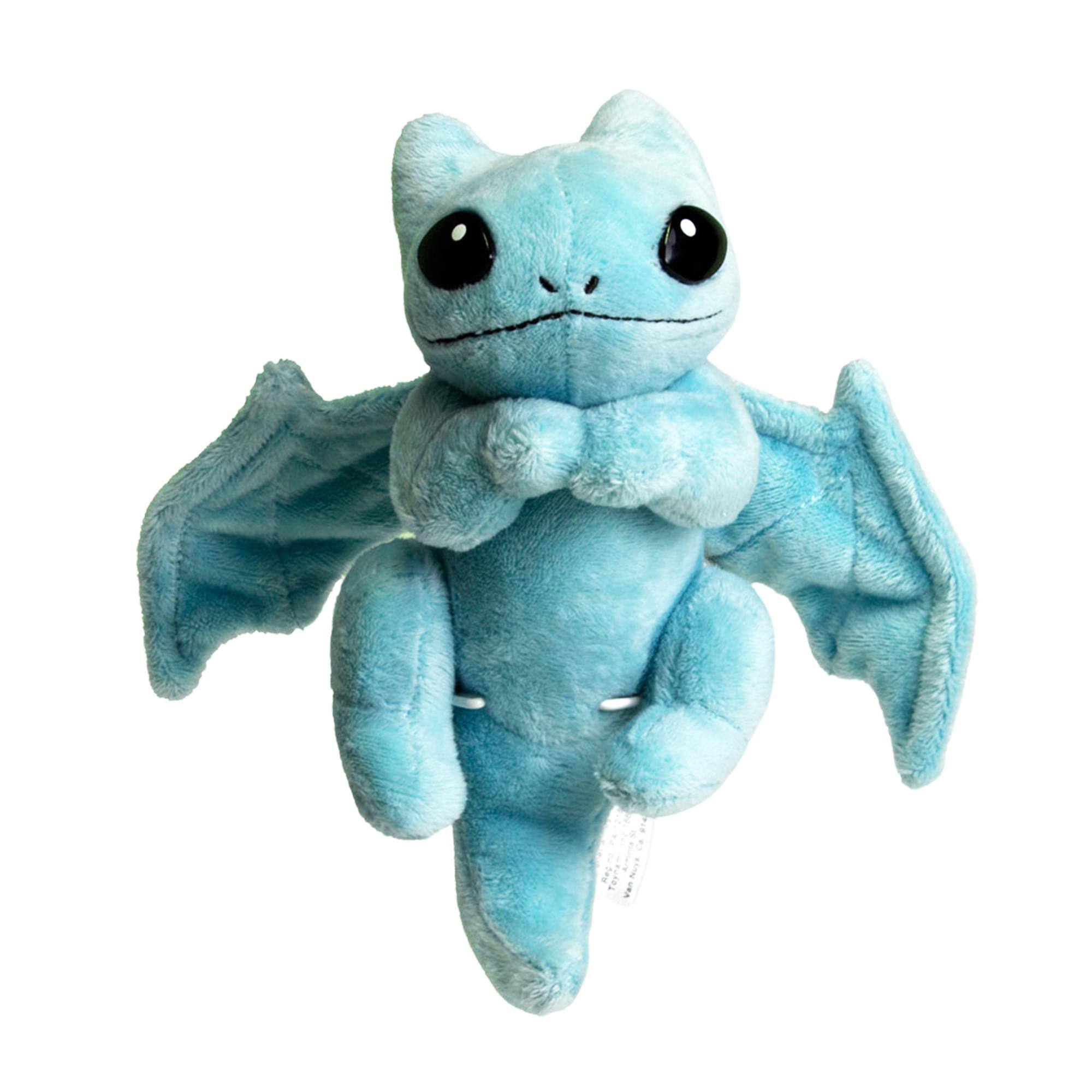 Alt View 1. Toynami - Little Embers 7 Inch Plush w/ Moveable Limbs & Magnetic Hands | Ash (Blue) - Blue.