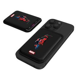Keyscaper - Marvel Badge Black Magnetic Credit Card Wallet - Spider-Man