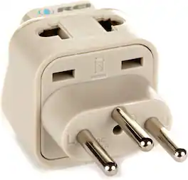 Orei - US to Switzerland Plug Adapter -Switzerland Travel Adapter - Type J - Universal 2 in 1 - White