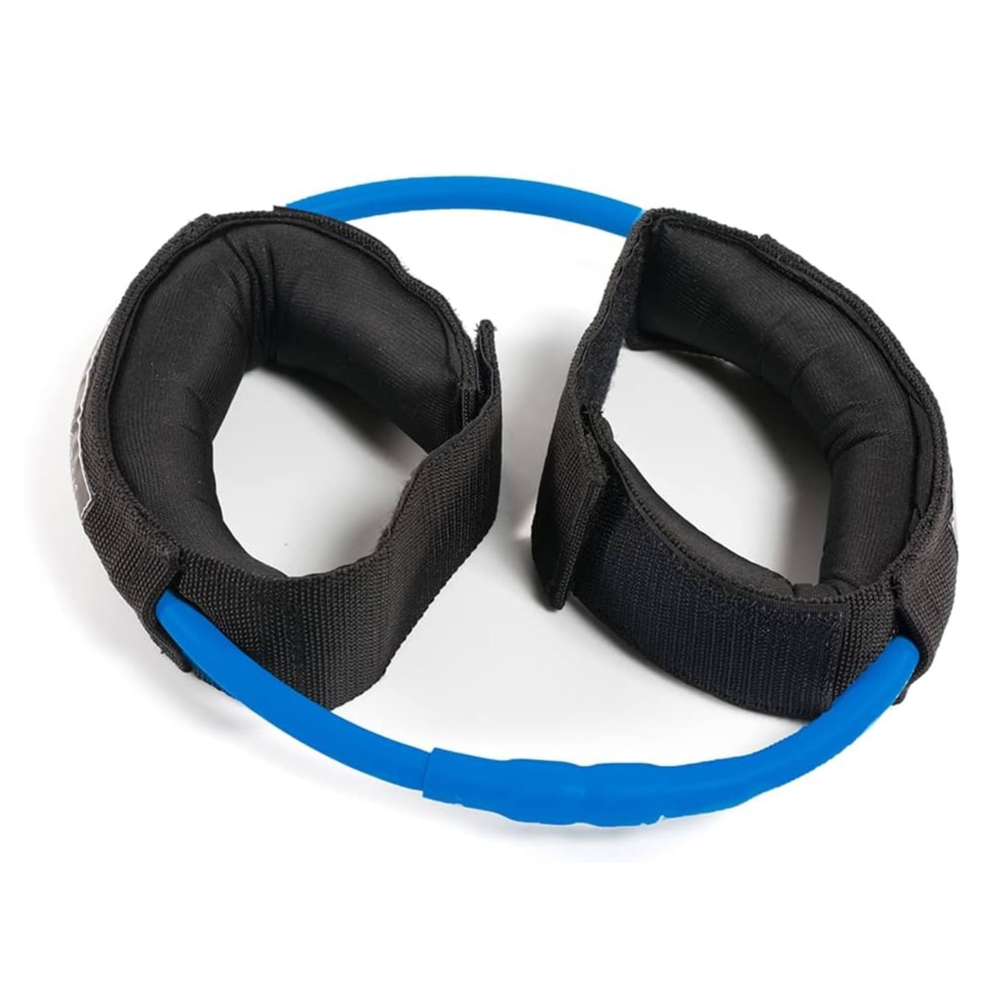 Alt View 3. Power Systems - Versa Cuff, 2 Padded Cuff with Resistance Tubes for Wrist & Ankle - Heavy (11-22 lbs) - Light Blue.