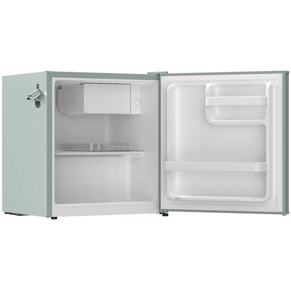 Alt View 2. Frigidaire - Frigidaire EFR197SAGE 1.6 Cu. Ft. Sage Retro Compact Refrigerator with Side Bottle Opener - Black.