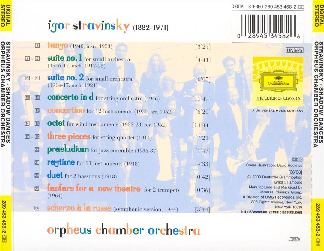 Back. Shadow Dances: Stravinsky Miniatures [CD].