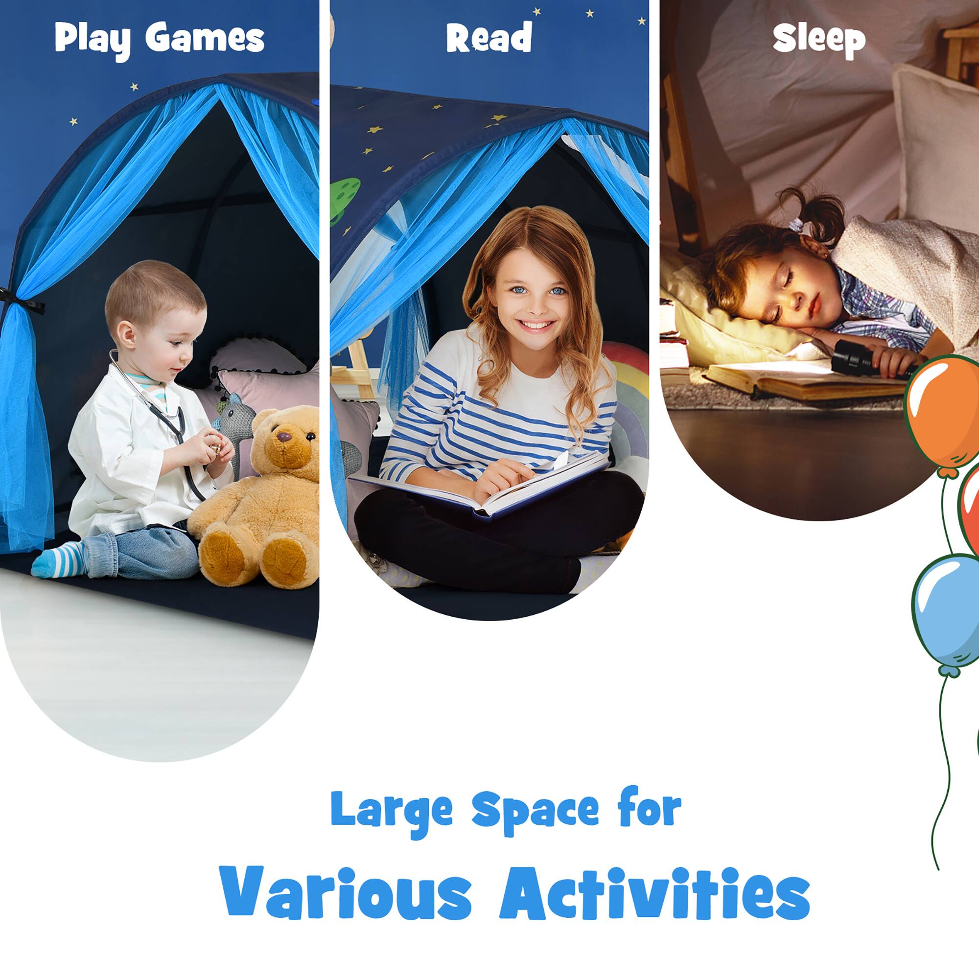 Play Games, Read, Sleep, Large Space for Various Activities