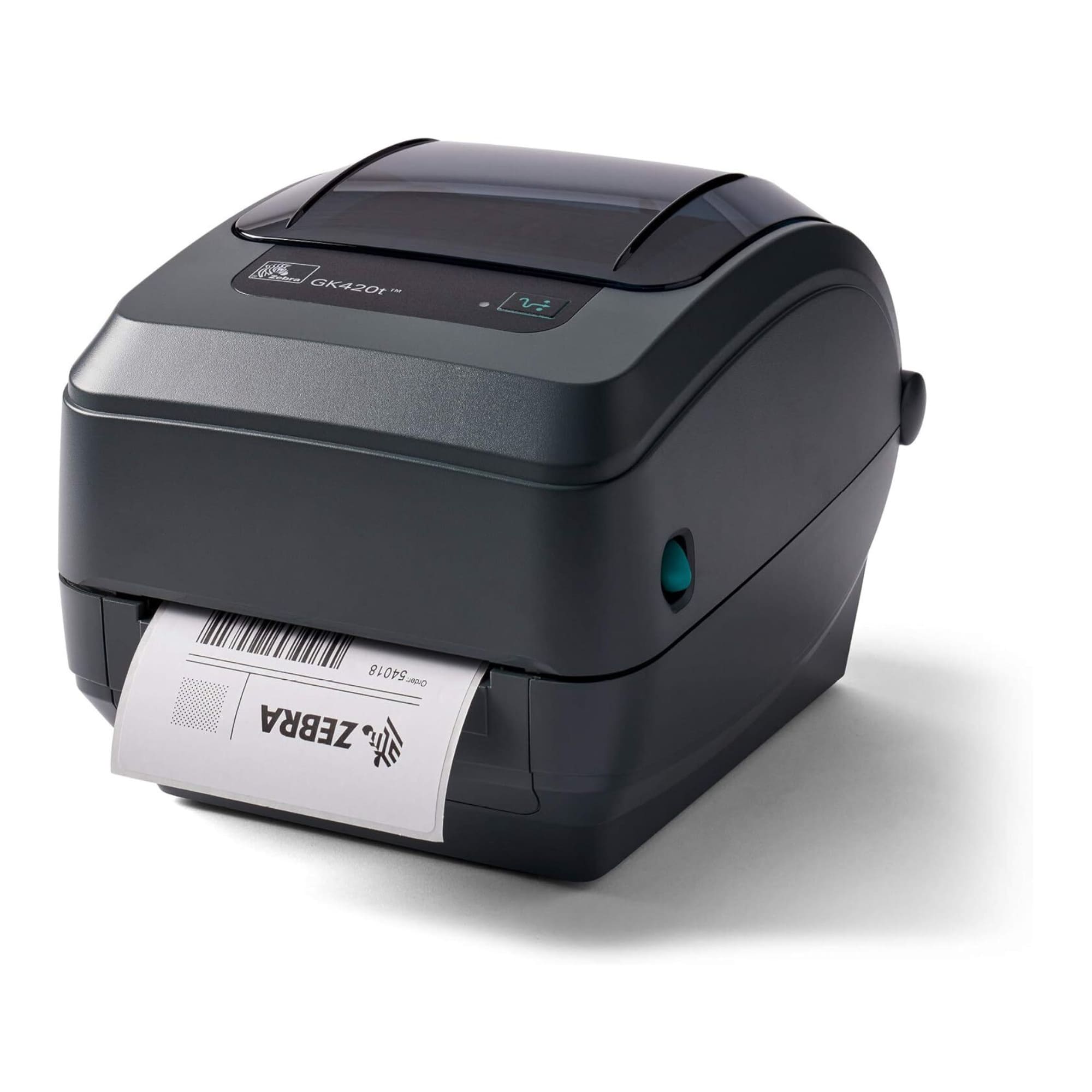 Zebra - GK420t Thermal Transfer Desktop Label Printer
