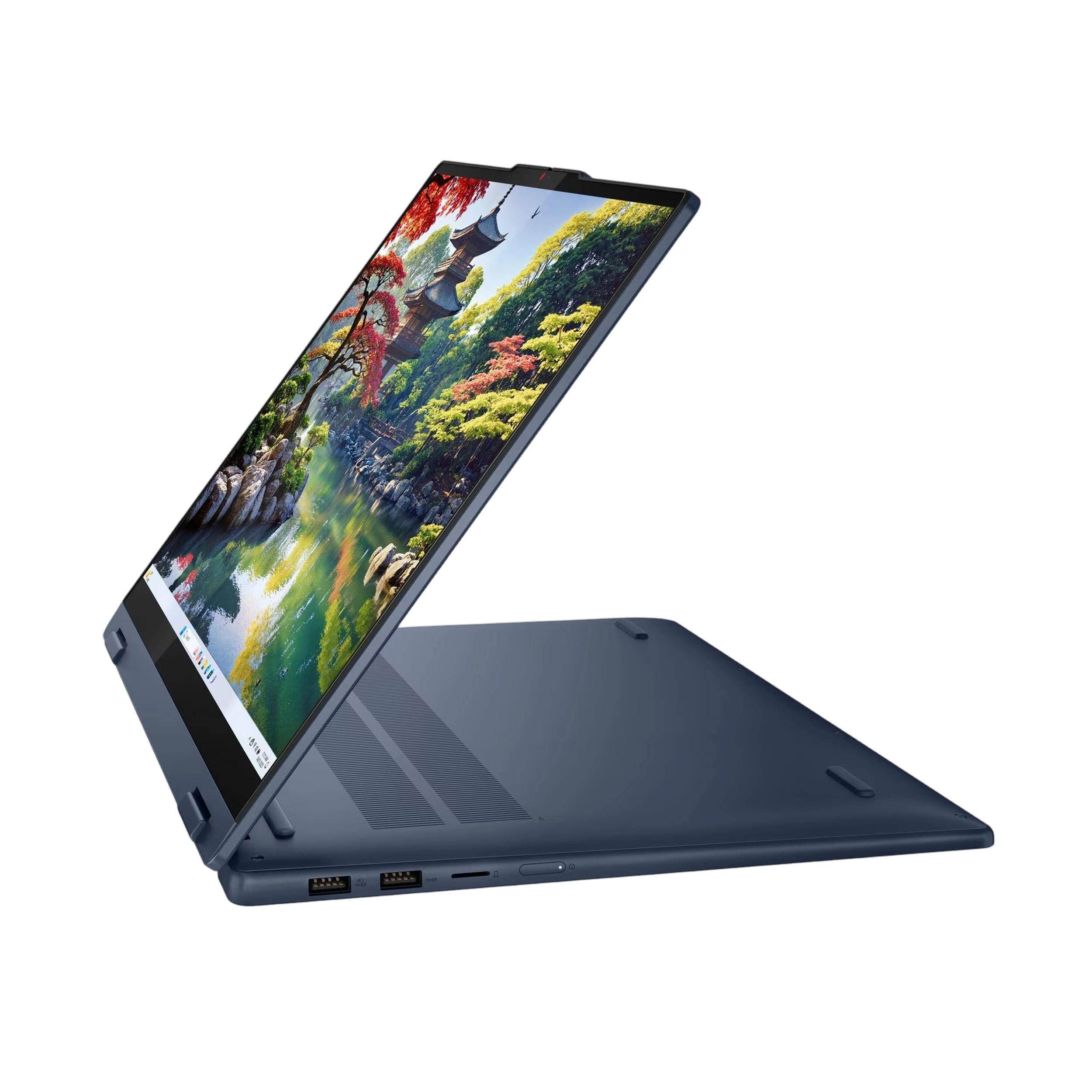 Alt View 4. Lenovo - Lenovo Flex IdeaPad 5i Ultra 7 32GB 1TB SSD 16" Touch 2-in-1 Laptop Windows 11 Pro - Slate Blue.