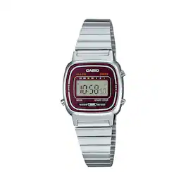 Casio - Women's Vintage Digital Stainless Steel Watch - LA-670WA-4D - Silver