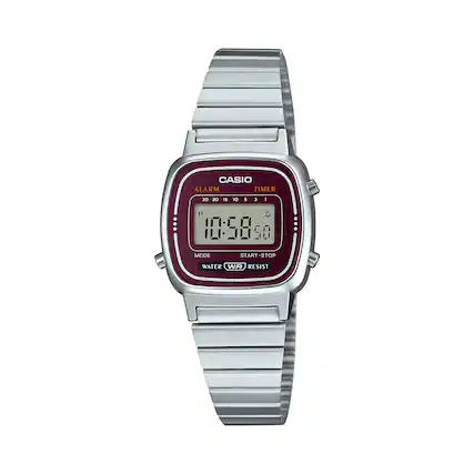 CASIO ALARM TIMER
30 20 15 10 5 3 1
P 10:58 50
MODE START-STOP
WATER WR RESIST