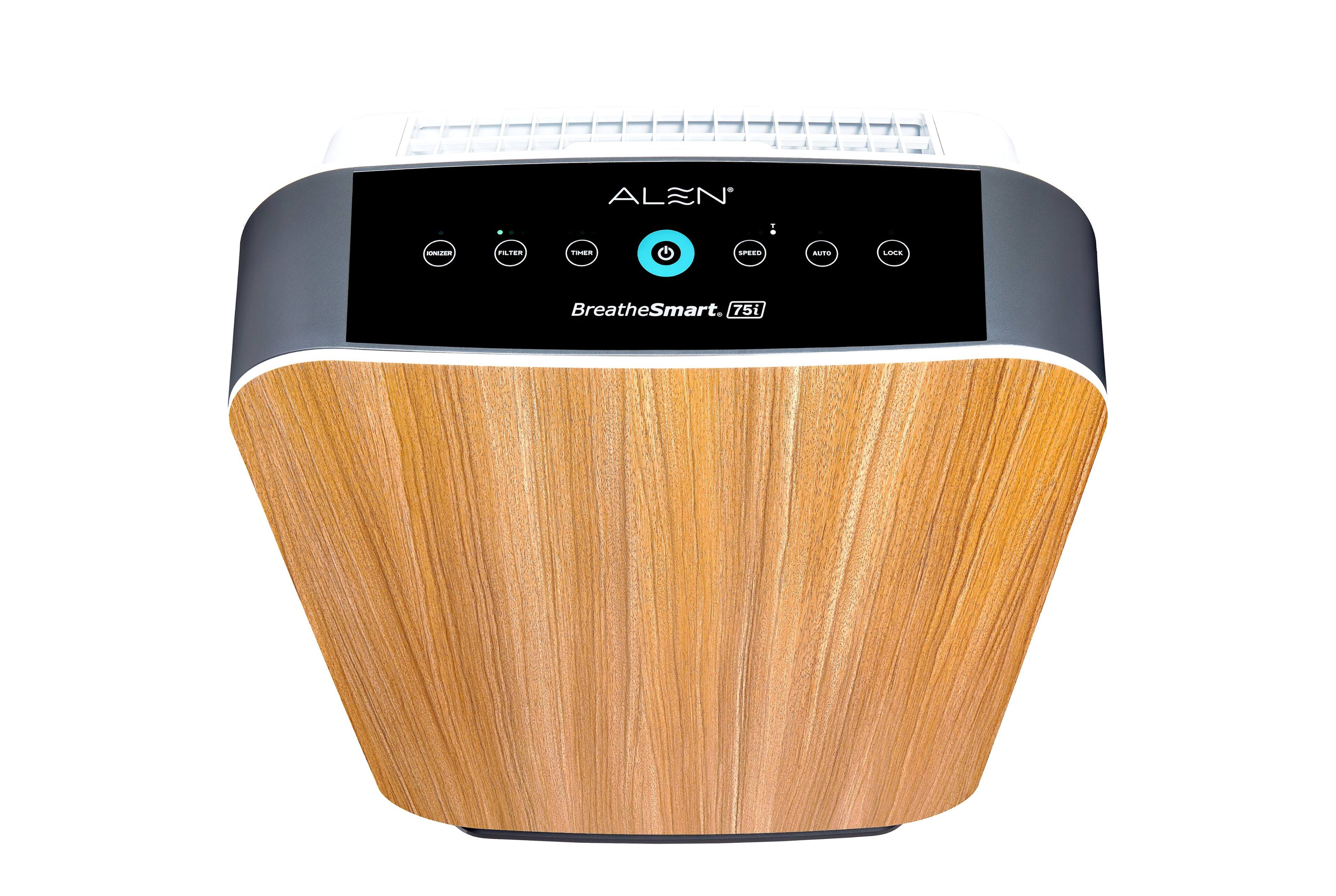 Alt View 14. Alen - BreatheSmart 75i 1300 SqFt Air Purifier with Fresh HEPA Filter for Allergens, Dust, Odors & Smoke - Oak.