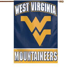 WinCraft - West Virginia Mountaineers 28" x 40" Full Name Single-Sided Vertical Banner - Multicolor