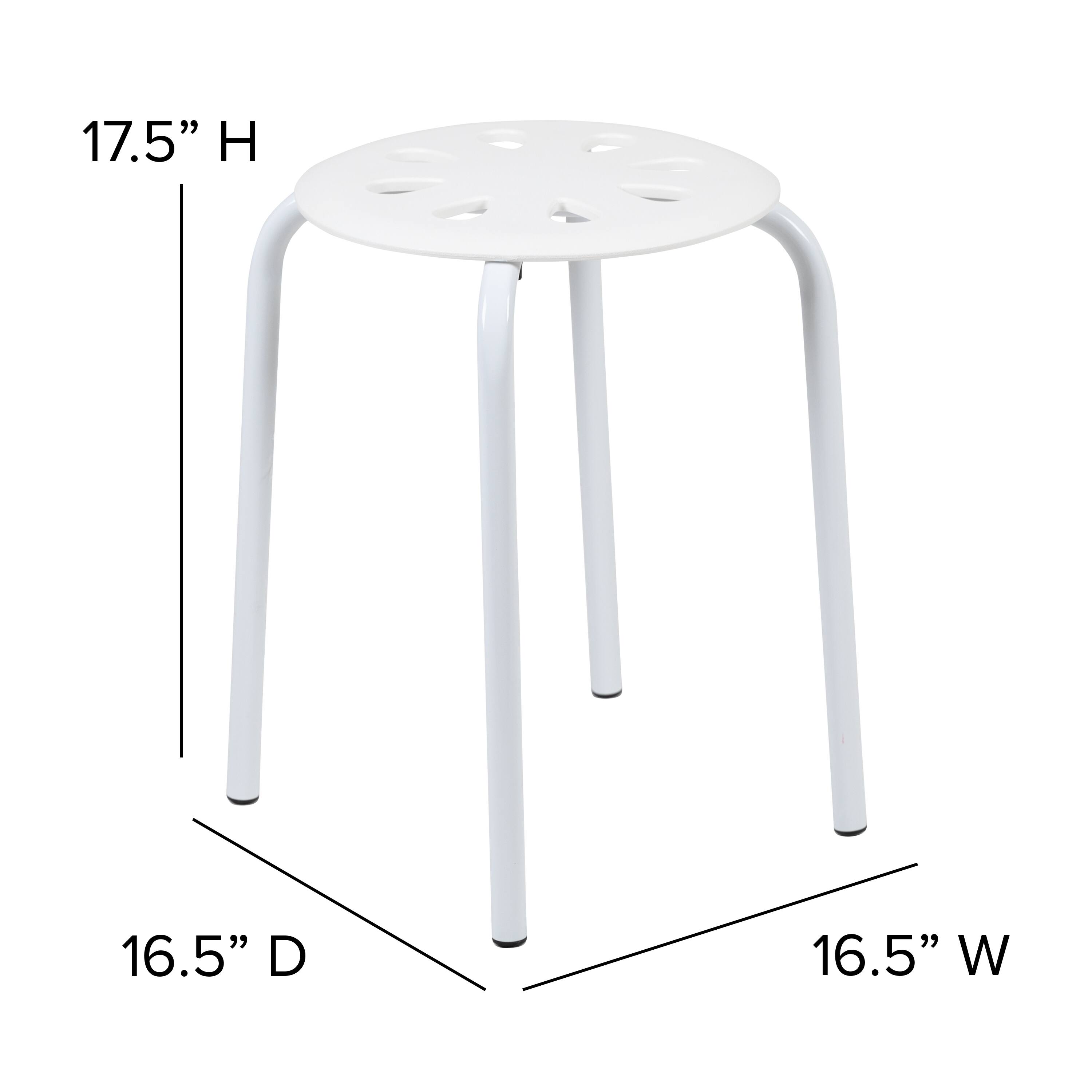 17.5" H  
16.5" D  
16.5" W