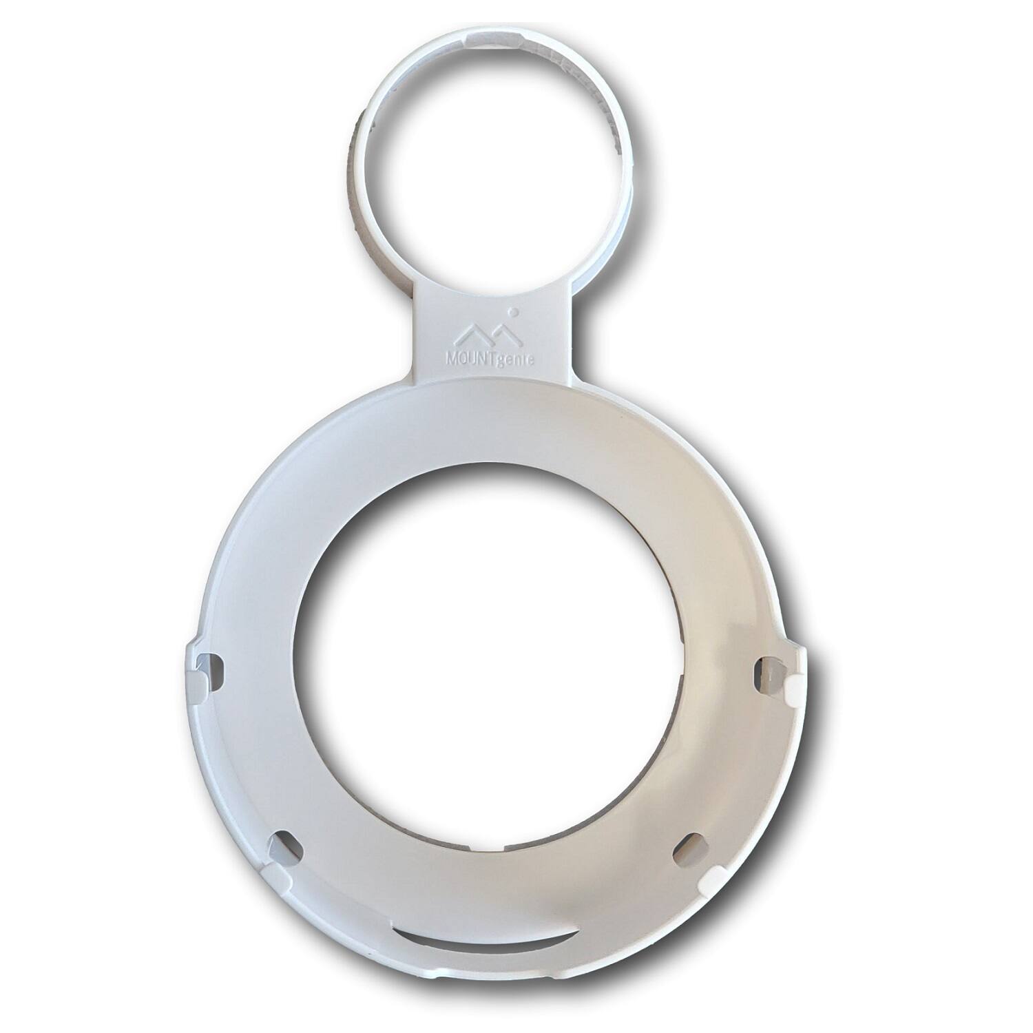 Alt View 12. Mount Genie - Round Plug Outlet Mount for Google WiFi AC1200 (3-Pack) - White.