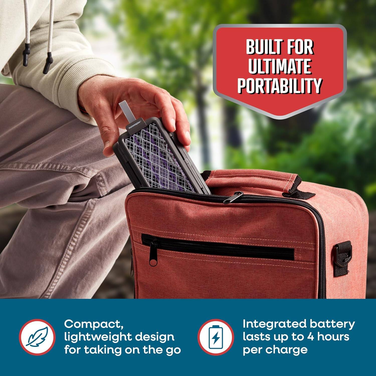 BUILT FOR ULTIMATE PORTABILITY

- Compact, lightweight design for taking on the go
- Integrated battery lasts up to 4 hours per charge