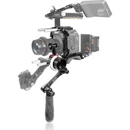 Shape - C52BRFFP Baseplate with Left Handle, Cage and Follow Focus Pro for Canon C500 Mark II Camera