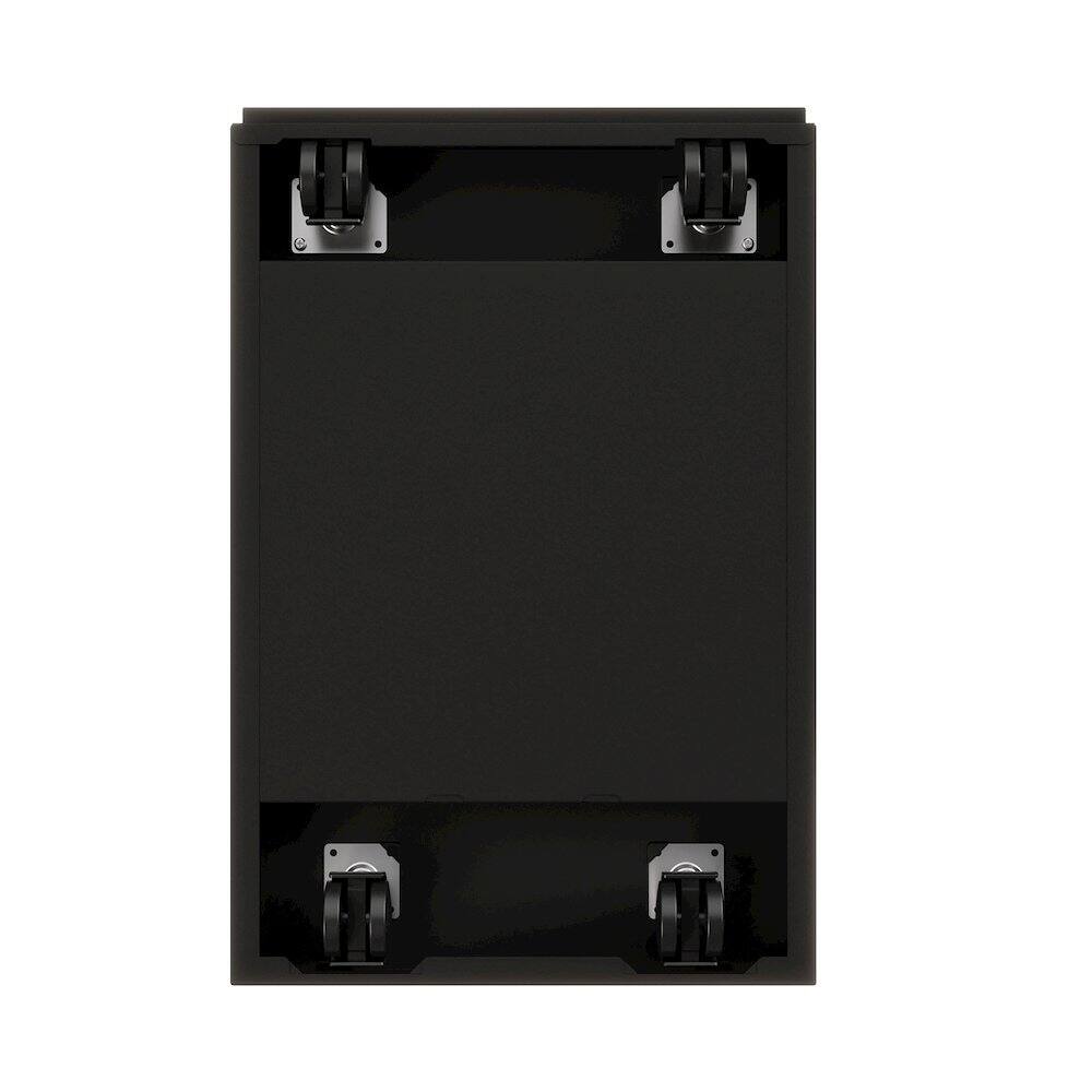 Alt View 5. Hirsh - Hirsh 20 inch Deep Mobile Pedestal File Cabinet 2 Drawer Box-File Black/Black - Black.