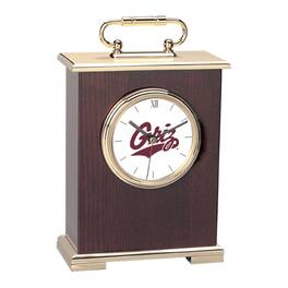 Jardine - Montana Grizzlies Logo Carriage Clock - Gold