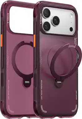 TORRAS - Ostand Q3 Air Case for iPhone 18 Pro Max / iPhone 17 Pro Max, Dual Airbag 13FT Protection 180° Kickstand - Cosmic Purple